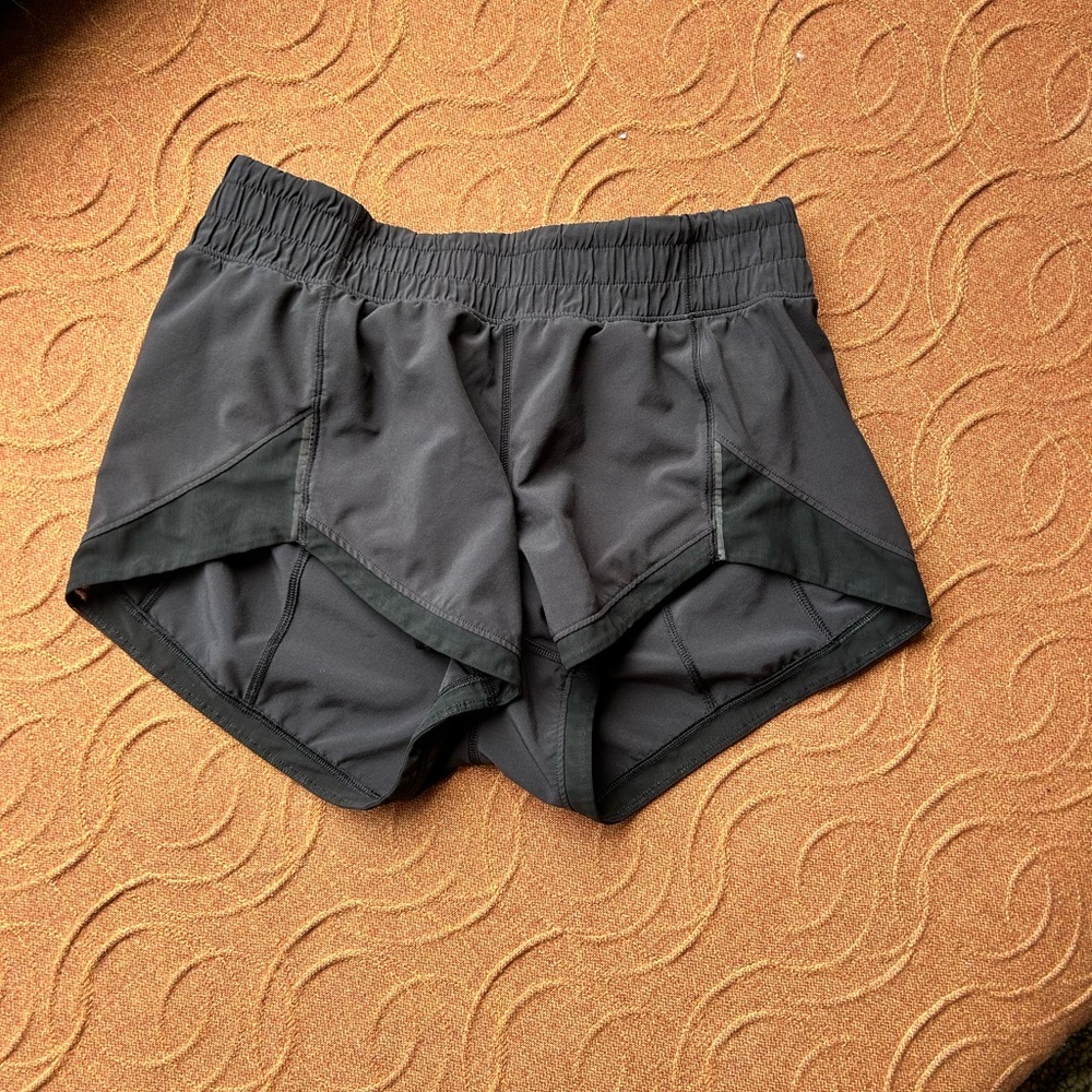 Black Lululemon Miles Ahead 2.5” Shorts